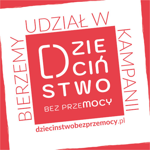 Plakat akcji dzieciństwo bez przemocy